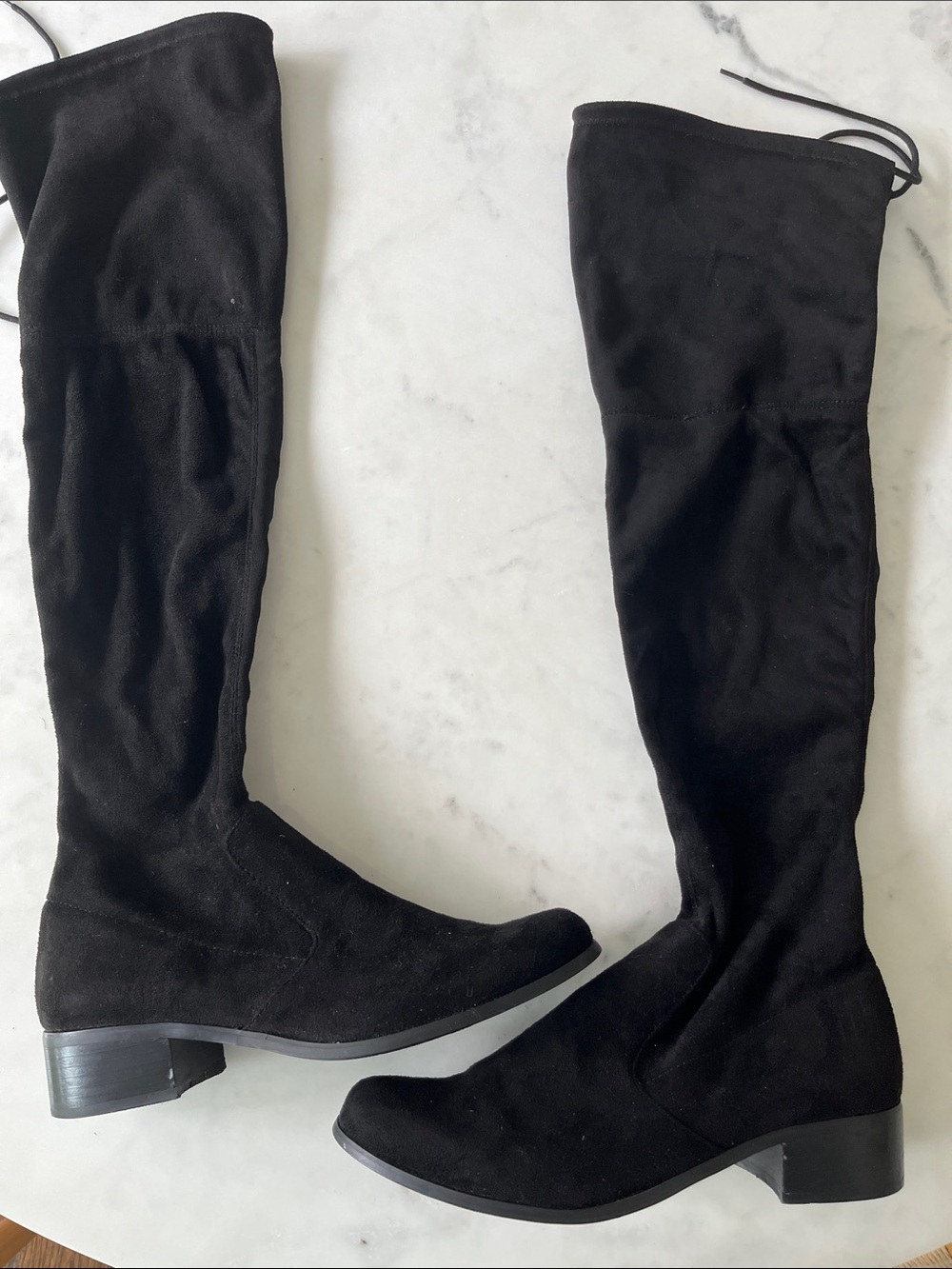 Charles David Black Over-the-Knee Suede Boots